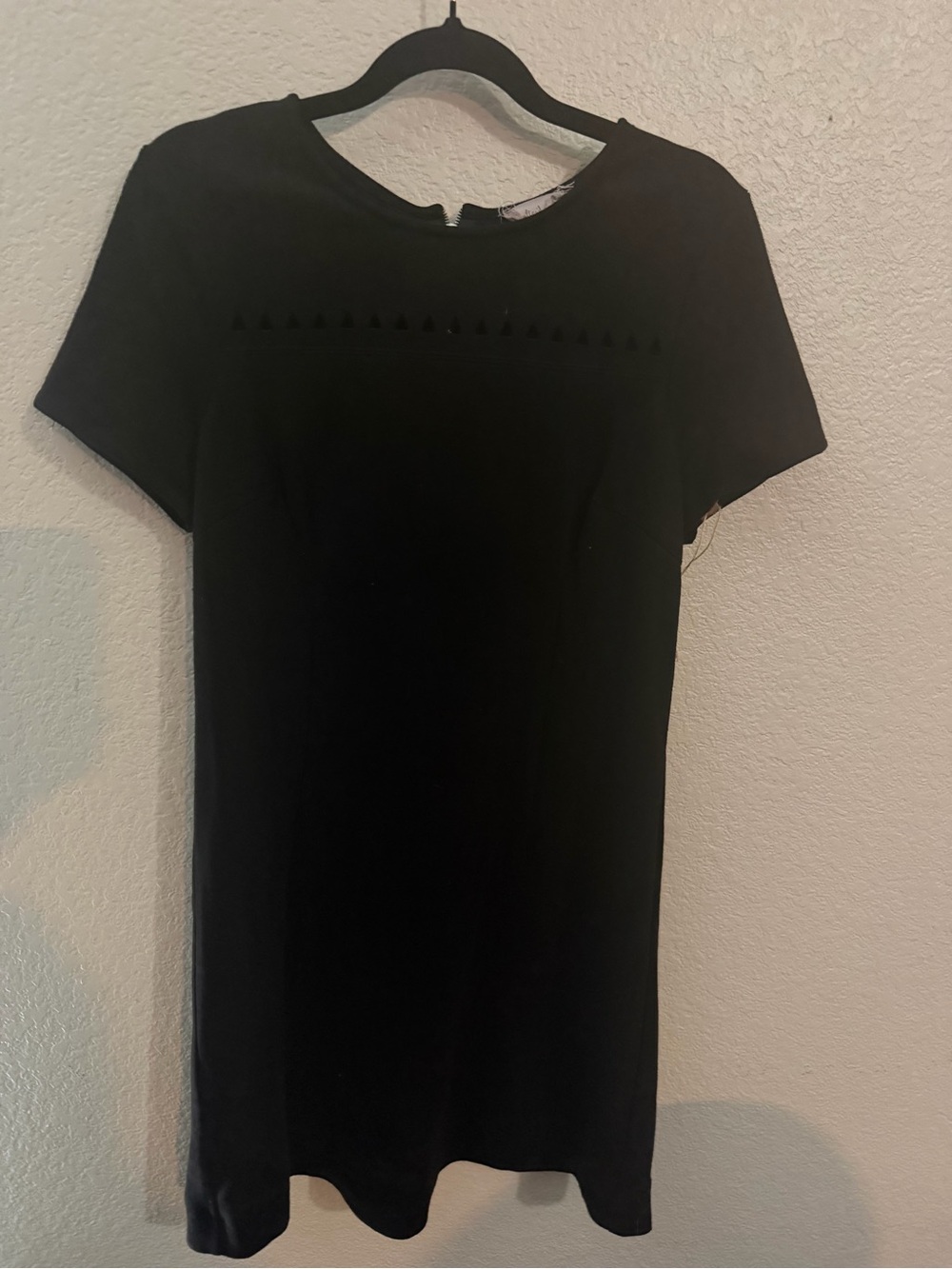Altar'd State Black Short Sleeve Dress with Cutout Detail